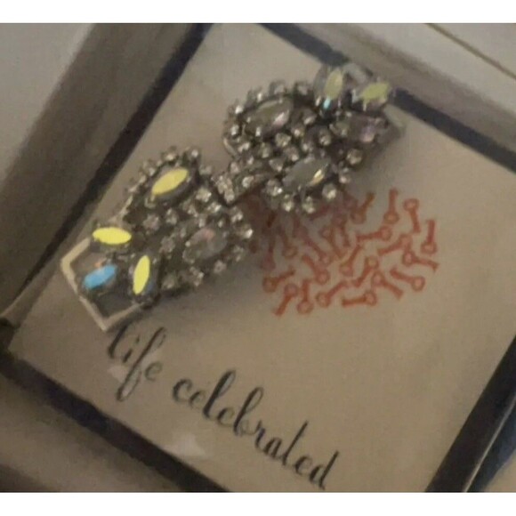 Keep Collective FOREVER LINKED Pave Silver Cluster Charm Stella Dot NIB - Picture 2 of 3